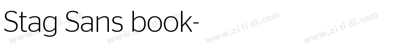 Stag Sans book字体转换